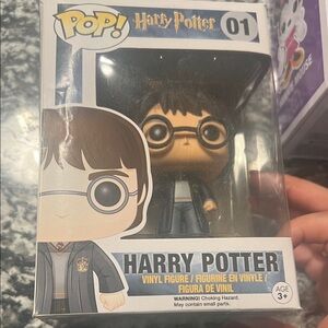 Pop Harry Potter Vinyl Figure with Black and Gray Outfit